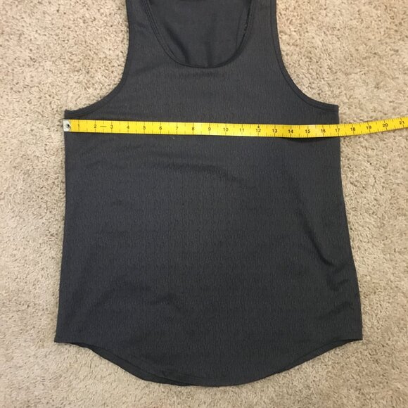 Grey Stretchy Racerback Tank Top - Picture 9 of 11